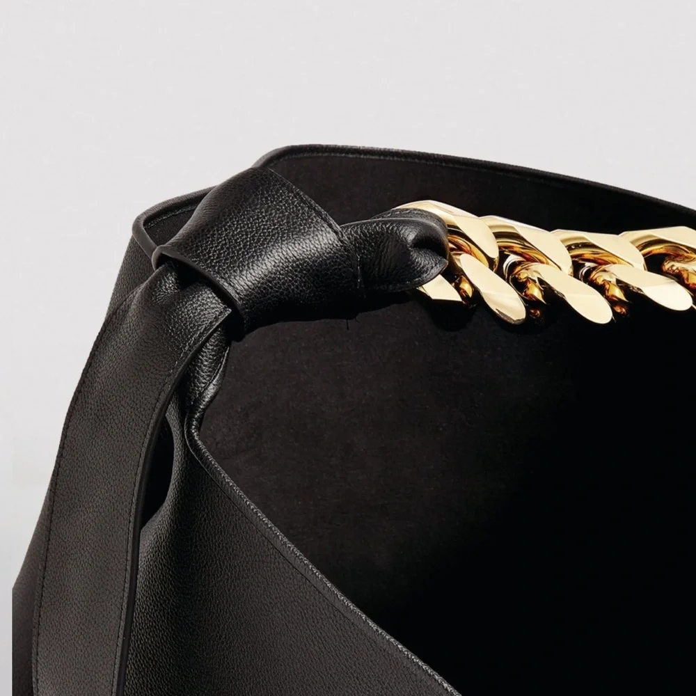 JW ANDERSON Oversized TWIST Black CHAIN HOBO Handbag Tote..SOLD OUT GORGEOUS - Picture 11 of 17